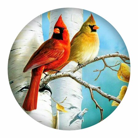 NEXT INNOVATIONS Fall Cardinals Round Wall Art 101410050-FALLCARD